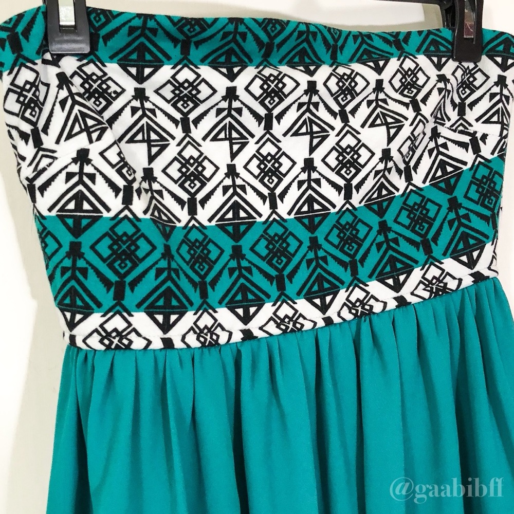 MyMichelle High-Low Aztec Dress - Picture 5 of 7
